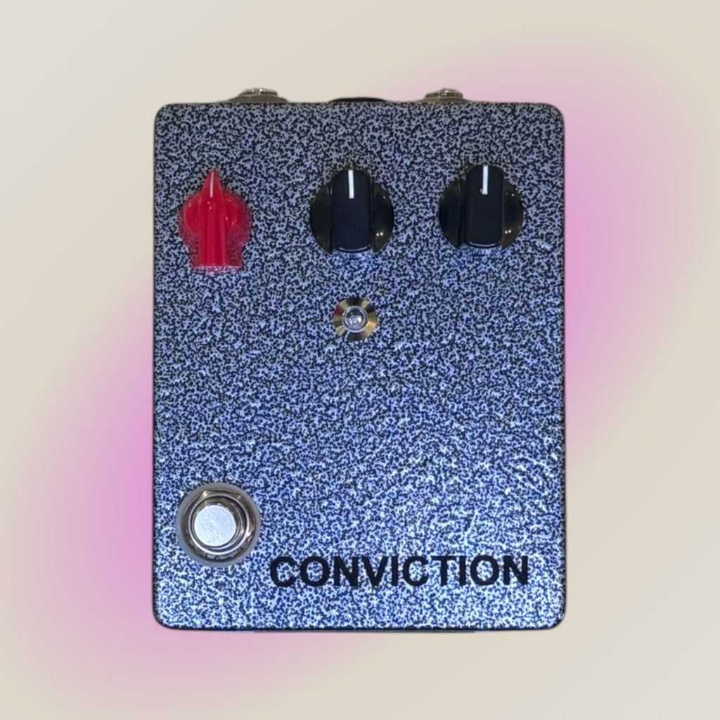 Roma Devices Hand-Built Conviction Overdrive Guitar Pedal - Industrial Metal Grey (Brand New)