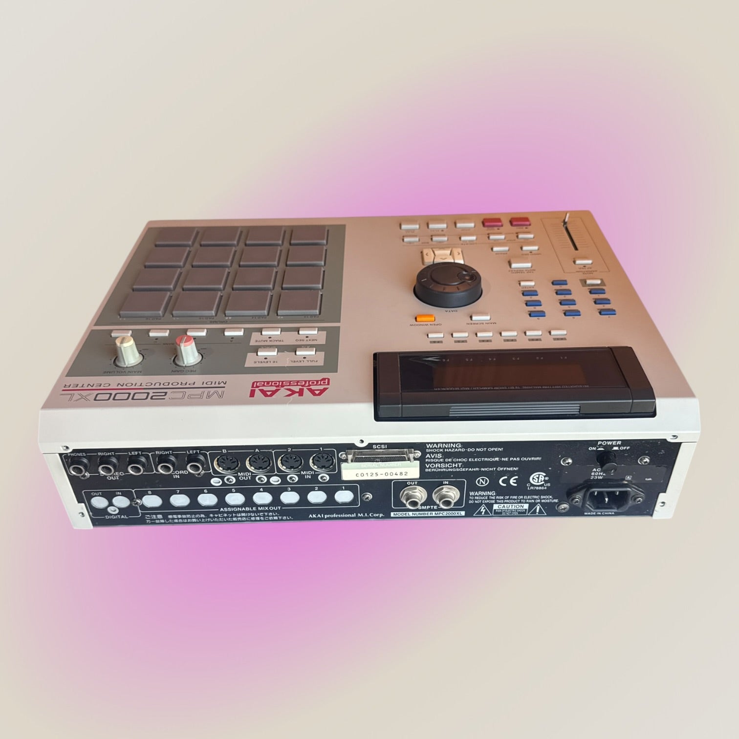 Akai Professional MPC 2000 XL Music Production Center - Sampler, Drum Machine & Sequence- Vintage Grey