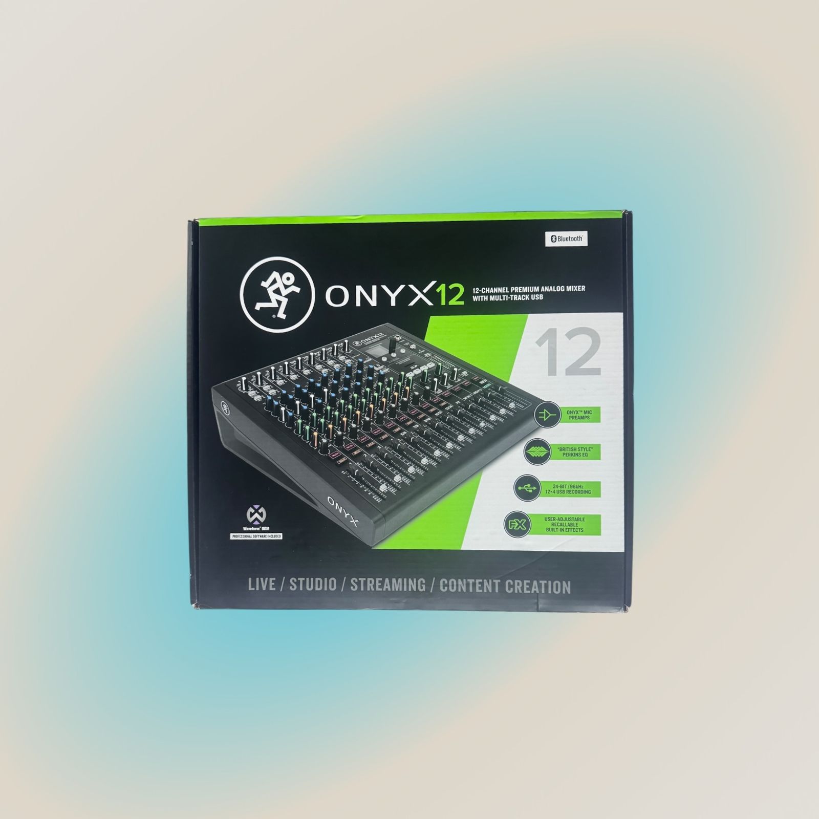Mackie Onyx12 12-channel Analog Mixer with Multi-Track USB & FX